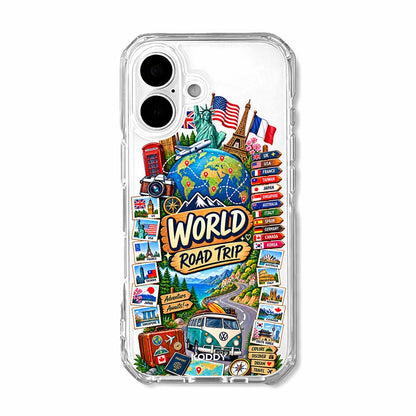 World Road Trip Travel Phone Case