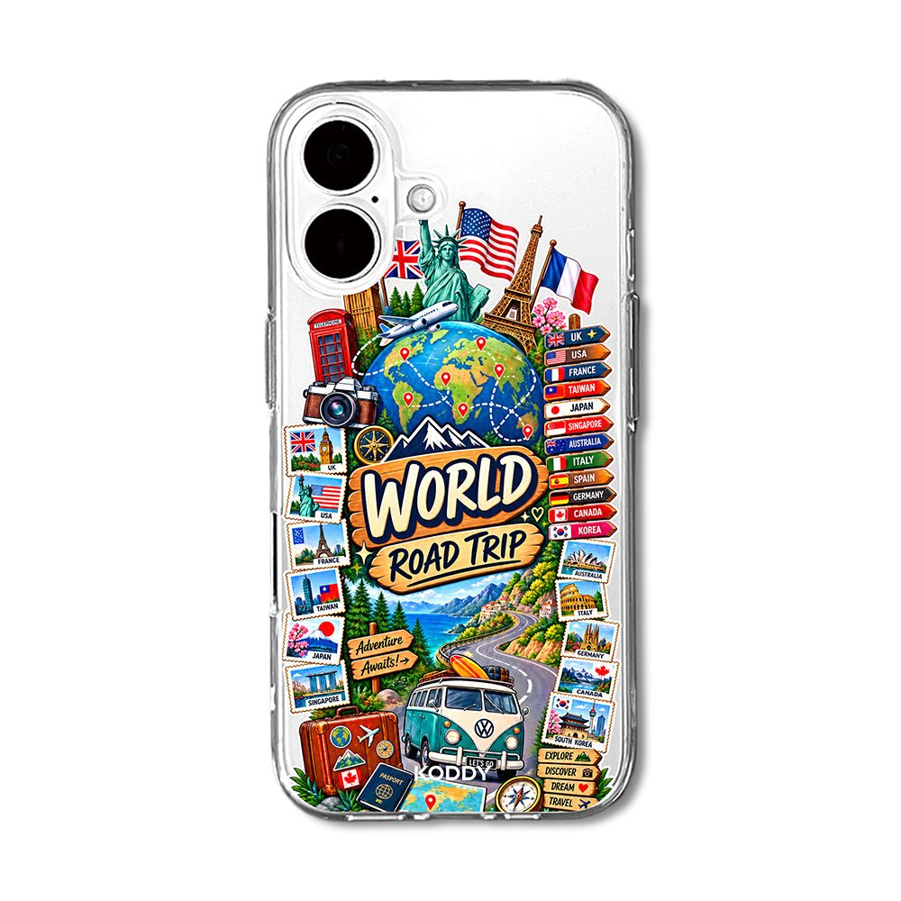 World Road Trip Travel Phone Case