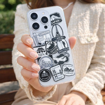 World Travel Stickers Phone Case - KODDY aesthetic iphone case UK