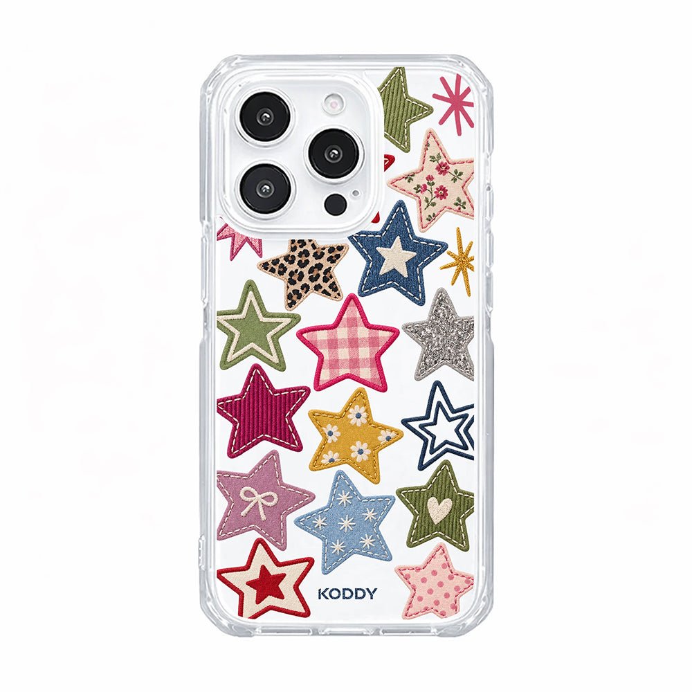 Y2K Patchwork Stars Aesthetic Phone Case