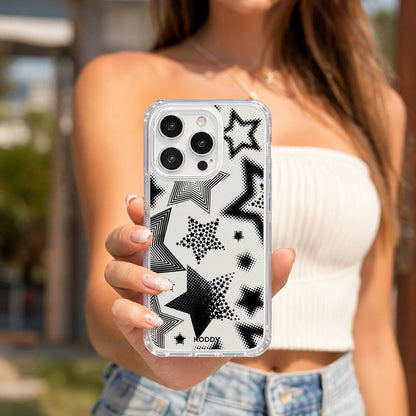 Y2K Starburst Aesthetic Clear Phone Case - KODDY aesthetic iphone case UK